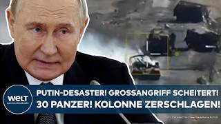 UKRAINEKRIEG Desaster für Putin Großangriff der Russen abgewehrt Panzerkolonne zerschlagen [upl. by Zilef118]