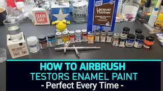 How To Airbrush Testors Enamel Paint  Awesome Results  Perfect Every Time [upl. by Gader]