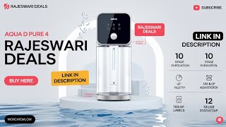 AQUA D PURE 10Stage RO Water Purifier  4x Technology with Alkaline Purification UVUFTDS views [upl. by Hiram44]