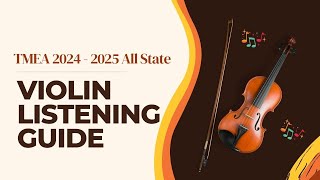 TMEA Violin Excerpts TMEA All State 20242025  score Listening Guide [upl. by Wayolle]