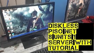 DISKLESS PISO NET 8 UNITS 1 SERVER WITH TUTORIAL [upl. by Idaline]