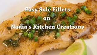 Easy Sole Fillets  Recipe [upl. by Yadsendew198]