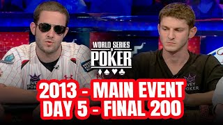 World Series of Poker Main Event 2013  Day 5 with Greg Merson amp Jonathan Jaffe [upl. by Chrisse73]