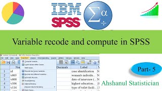 Variable recode and compute in SPSS  Bangla Tutorial for beginners  Part5 [upl. by Tamaru119]