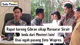 Coba Perhatikan Sikap Maruarar Sirait ke Gibran Usai Polemik Foto Wapres [upl. by Martinelli]