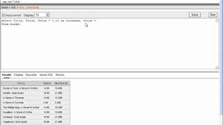 SQL with Oracle 10g XE  Creating Calculated Columns with SELECT [upl. by Llemor]