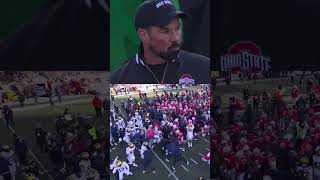 Fight breaks out after Michigan vs Ohio State game 😳 shorts [upl. by Irtimd]