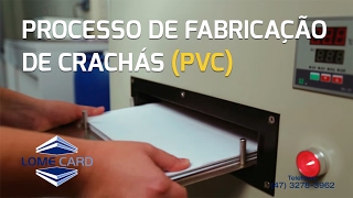 Processo fabricação Mini Fábrica de cartões  crachás PVC como fabricar cartões PVC Lome Card [upl. by Ielirol]