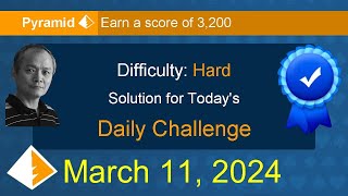 Microsoft Solitaire Collection Pyramid  Hard  March 11 2024 [upl. by Trici]