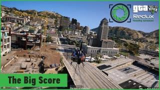 Grand Theft Auto 5 Final Heist Mission The Big Score On REDUX Graphics Mod GTA 5 Mods Gameplay [upl. by Ystap]