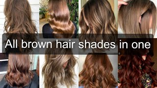 50 All Light Brown amp Medium Brown Hair Dye Color Ideas With Names 2023 [upl. by Hughes582]