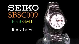 Seiko SBSC009 White SSK023 JDM Field Watch Review  Automatic GMT Watch  Rolex Alternative [upl. by Oivalf]