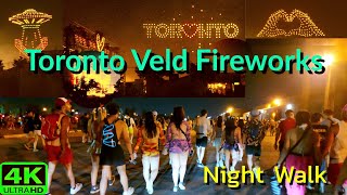 【4K】TORONTO DOWNSVIEW PARK VELD NIGHT SHOW  VELD 2024  TORONTO WALK [upl. by Rolyt472]