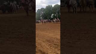 Indiana High School Rodeo invocation National Anthem and grand entry [upl. by Nodlew]