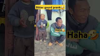 Bitter gourd prank🤣 funny video shorts [upl. by Nahtahoj]