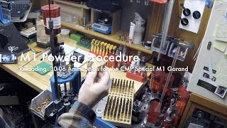 M1 Powder Procedure  Reloading 3006 Ammunition for the CMP Special M1 Garand [upl. by Noizneb790]