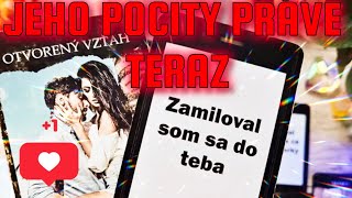 Odkaz pre teba 🤩💋💌 JEHO POCITY k tebe PRÁVE teraz 🥰 výkladkaret tarot [upl. by Eatnuahs]