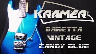 Kramer Baretta Vintage Candy Blue  Metal Sound Test  Neogeofanatic [upl. by Argyle]