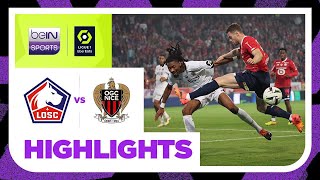 Lille 22 Nice  Ligue 1 2324 Match Highlights [upl. by Guenevere]