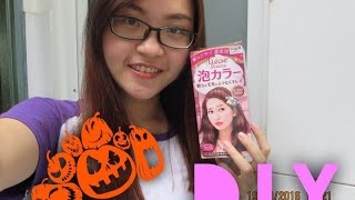 DIY Hair Color with Liese Bubble Hair Color  Rose Tea Brown  Tự nhuộm tóc tại nhà  VYY STORY [upl. by Iadrahs268]