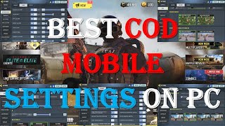 Best COD Mobile Settings on PC  Sinhala [upl. by Anima416]