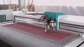 AOL leather seat covers knife cutting machine [upl. by Nnyl]