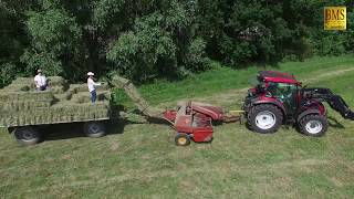 Heuernte in Farbe  Oldtimer Deutz D25  Sternschwader  Valtra  Welger Hochdruckpresse AP 41 Gras [upl. by Isia]