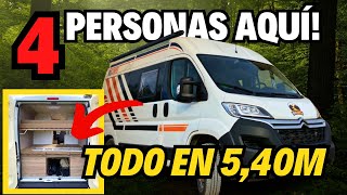 ✅ Furgoneta CAMPERIZADA para 4 PERSONAS en SOLO 540m Citroen Jumper L2H2 🚐🔧 VAN TOUR 216 [upl. by Dilan481]