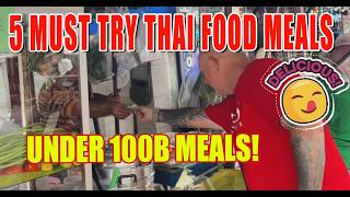 Pattaya Cheap Eats Challenge 5 Delicious Dishes Under 100 Baht 🇹🇭😋 [upl. by Coyle]