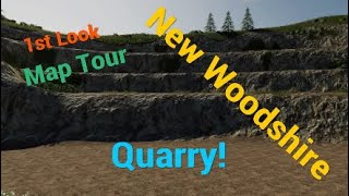 New Woodshire Map First Look  Quarry  Farming Simulator 19 [upl. by Aivonas364]