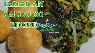 Jamaican Callaloo Recipe Callaloo from my backyard garden Part 3 [upl. by Samale384]