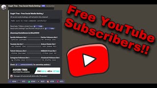 Free YouTube Sub Bot 2023 Discord server PAID NOW [upl. by Ahsiruam316]