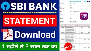 Sbi bank statement kaise nikale 2024  sbi statement pdf download  bank statement  sbi [upl. by Hajed]