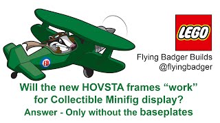 Will Ikea Hovsta frames work like the discontinued Ribba frames for displaying Collectible Minifigs [upl. by Haggi574]