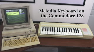 Bontempi Melodia Keyboard and ConcertMaster software on the Commodore 128 [upl. by Clayberg]