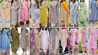 Summer Wear Punjabi Suit Design Ideas 2023  Cotton Punjabi Suit Design [upl. by Gwynne]