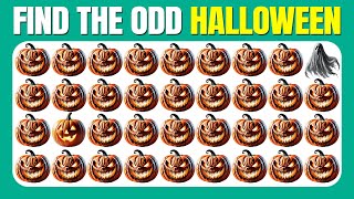 Find the ODD One Out  Halloween Edition 🎃👻🦇  Easy Medium Hard Emoji Quiz [upl. by Coffey]