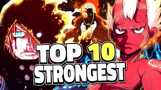 Top 10 STRONGEST Fire Force Characters [upl. by Cowles557]