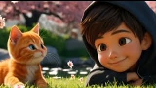 Boy and cat 🐈 cartoon  New cartoon video hindi cartoon video viralcartoon cartoonvideo [upl. by Ogawa]