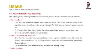 How to Use Mac AirDrop to Transfer Pages Documents Effortlessly [upl. by Tavie]