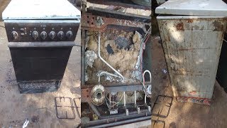 Repair and Restore 3 Gas And 1 Electric Cooker With Oven [upl. by Idissak]