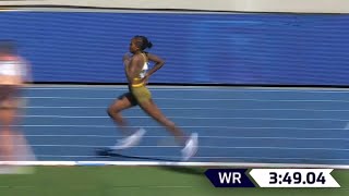 1500m  World Record  Faith Kipyegon [upl. by Estele734]