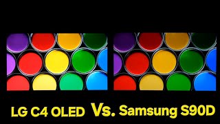 LG C4 OLED Vs Samsung S90D OLED Side by Side Correction Video [upl. by Nelehyram]