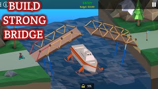 POLY BRIDGE  STRONG BRIDGE CONSTRUCTION [upl. by Anelagna967]