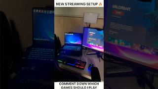 NEW STREAMING SETUP 🔥 bgmi shorts streaming streamingsetup pubg valorant [upl. by Simsar272]