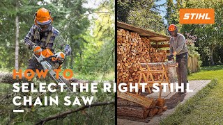 How to Select the Right STIHL Chain Saw  STIHL Tips [upl. by Rebane]