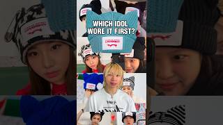 Which kpop idol is the trendsetter of this loverboy beanie kpopfacts kpopfashion [upl. by Yahc529]