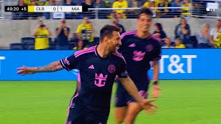 Lionel Messi FREE KICK GOAL makes a BRACE vs Columbus [upl. by Merle]