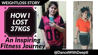 Lost 37kgs  Success Story  Easy workout to lose weight DancewithDeepti [upl. by Jansen592]