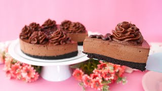 Cheesecake de chocolate SIN HORNO  Ale Hervi  Cocina conmigo [upl. by Trebloc]